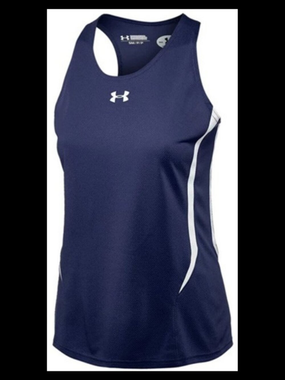 Under Armour Women's Track Singlet NAVY/WHITE WXS